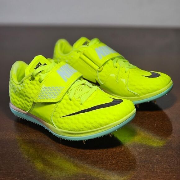 Nike High Jump HJ Elite Track Spikes Shoes Volt Mint Black Women's 6.5 DR992-700 - Picture 5 of 16